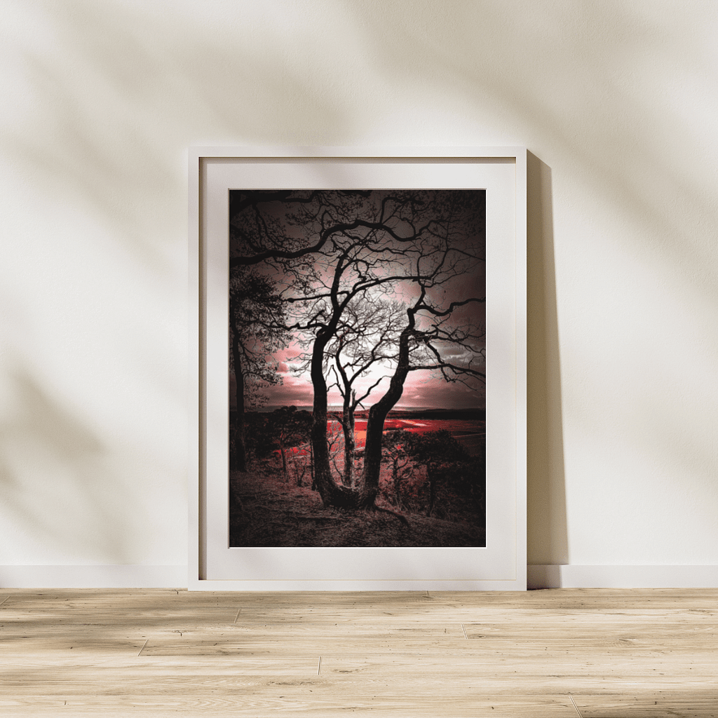 Wandbild Dark Trees