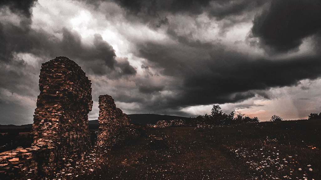 Die Ruine Burg Neu-Bolanden